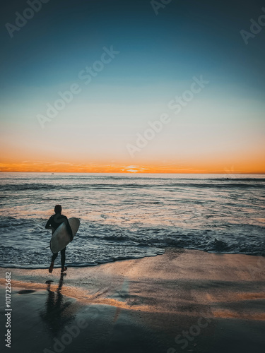 Photography Surfer on a Southern California Beach