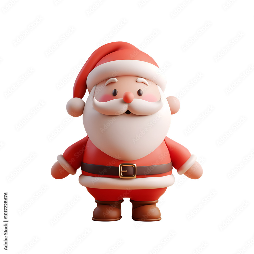 Cartoon Christmas Character: A Cute Santa Claus 3D Render Illustration, Isolated on Transparent Background, PNG Cartoon Christmas Character: A Cute Santa Claus 3D Render Illustration, Isolated on Transparent Background, PNG