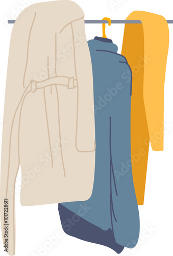 Hanger With Clothes