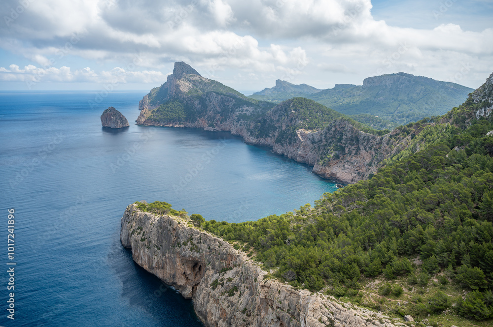 Cap Formentor, Mallorca, beautiful view of the sea and the coast of majorca, wide angle shot Cap Formentor, Mallorca, beautiful view of the sea and the coast of majorca, wide angle shot