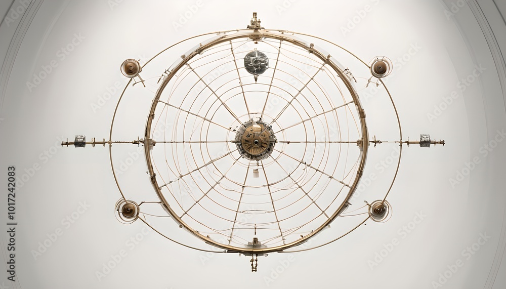 Obraz premium Intricate Celestial Orrery Device