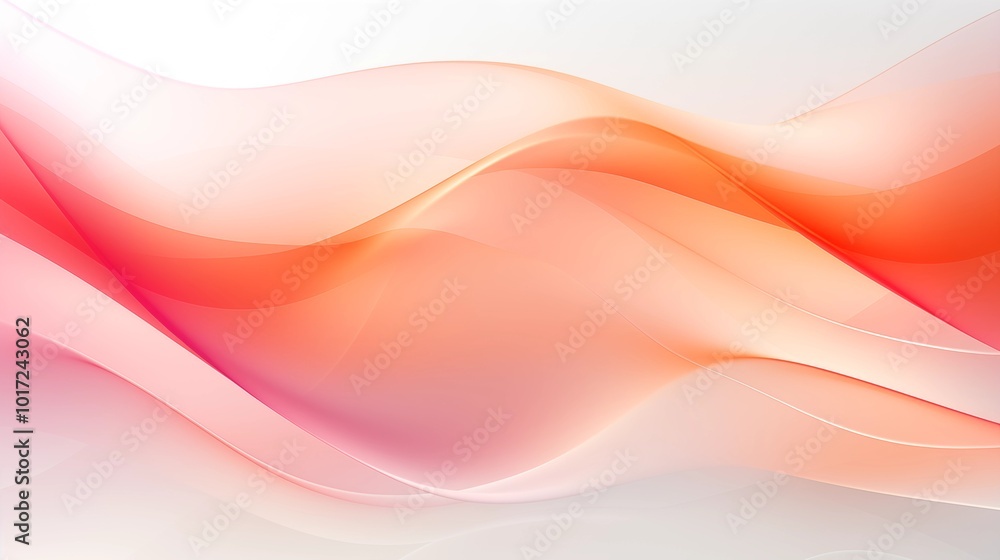 Abstract Background with Soft Orange and red Wavy Lines, Harmonious Blend of Colors Creating Tranquil Atmosphere for Graphics, Posters, Web Pages, and Print Media Abstract Background with Soft Orange and red Wavy Lines, Harmonious Blend of Colors Creating Tranquil Atmosphere for Graphics, Posters, Web Pages, and Print Media