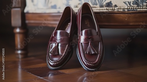 Wallpaper Mural a pair of brown leather loafers Torontodigital.ca