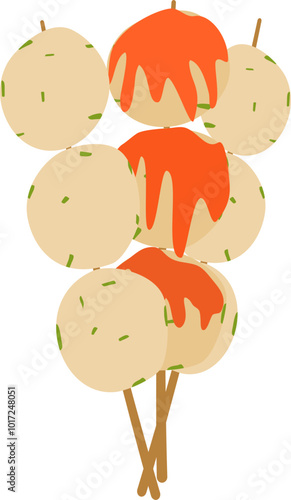 Meatball with sauce street food