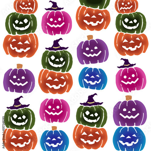 ハロウィン背景透過版
