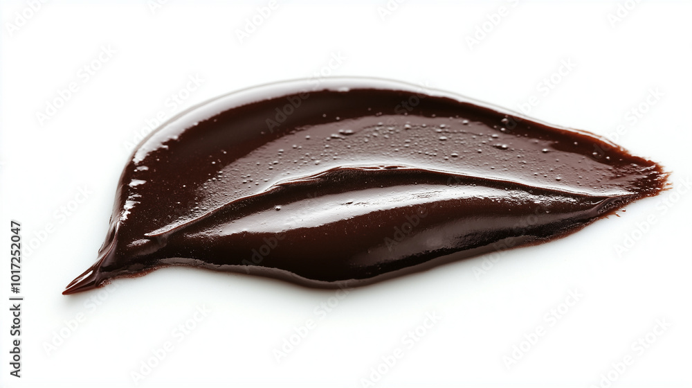a single, elegant swatch of balsamic glaze on a white background, with soft color gradients and a subtle sheen to highlight the texture and glossiness of the glaze a single, elegant swatch of balsamic glaze on a white background, with soft color gradients and a subtle sheen to highlight the texture and glossiness of the glaze