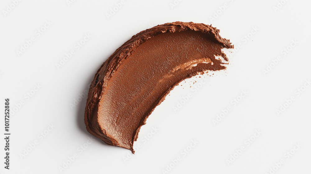 a single, elegant swatch of garam masala on a white background, with soft color gradients and a subtle sheen to highlight the texture and glossiness of the spice blend a single, elegant swatch of garam masala on a white background, with soft color gradients and a subtle sheen to highlight the texture and glossiness of the spice blend