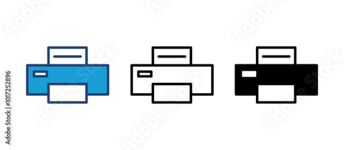 Print icon vector. printer icon vector.