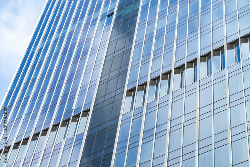 Architecture details Modern Building Glass facade Business background Architecture details Modern Building Glass facade Business background