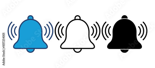 Bell Icon vector. Notification icon for your web site design