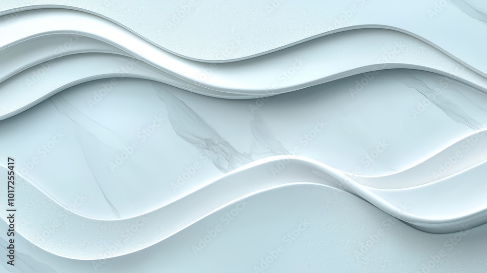 Obraz premium Abstract White Waves