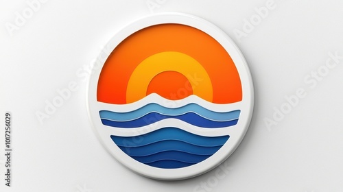 Free Download Sunset Over Ocean Waves - GFXLoad