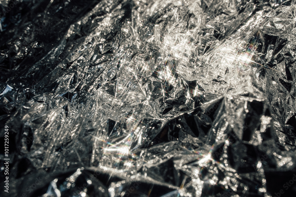 silver metallic crinkled sparkling mylar texture silver metallic crinkled sparkling mylar texture