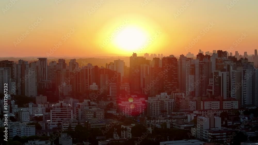 Curitiba Parana. Sunset Skyline At Curitiba In Parana Brazil. Sunset Landscape. Downtown District. Highrise Buildings. Sunset Skyline At Curitiba In Parana Brazil. Cityscape Background. Curitiba Parana. Sunset Skyline At Curitiba In Parana Brazil. Sunset Landscape. Downtown District. Highrise Buildings. Sunset Skyline At Curitiba In Parana Brazil. Cityscape Background.