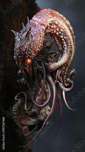 Wallpaper Mural Glowing Eyes of a Mythical Sea Creature Torontodigital.ca