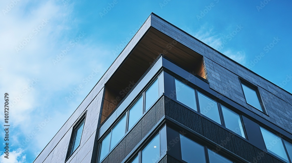 modern office building facade with graphite cladding and large windows contemporary architecture modern office building facade with graphite cladding and large windows contemporary architecture