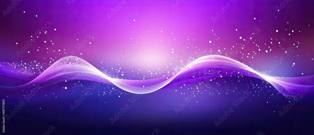 Abstract Purple Wave Background
