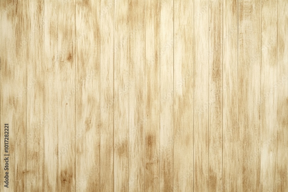 Naklejka premium Light Wood Plank Wall Texture Background