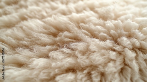 Soft Sheep Wool Texture: Close-Up Macro Photography