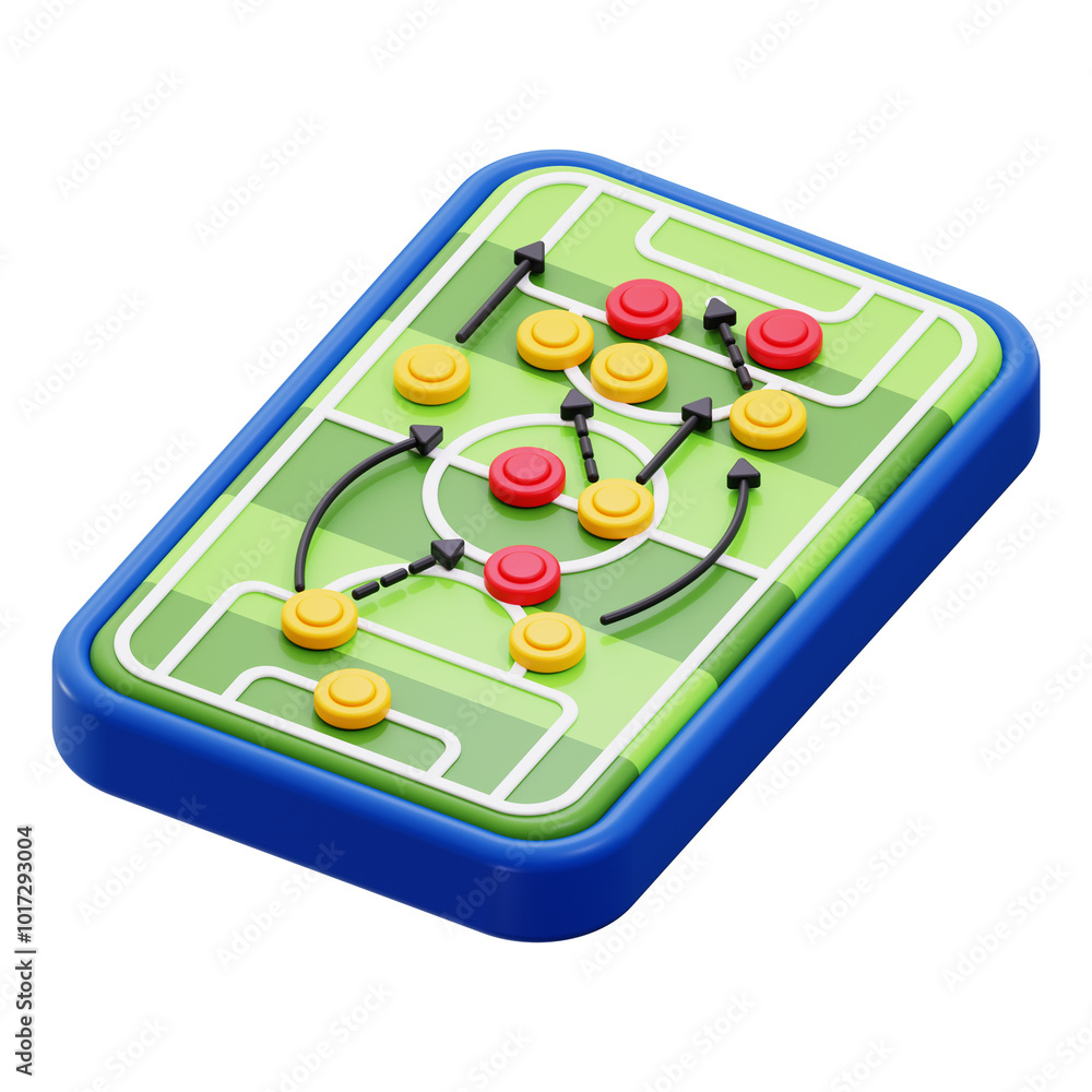 3d Football Strategy icon. Perfect for sports websites, coaching materials, and presentations 3d Football Strategy icon. Perfect for sports websites, coaching materials, and presentations