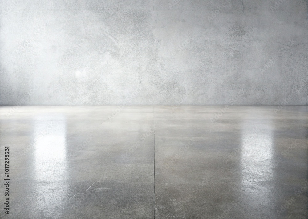 Empty, polished, gray concrete floor isolated on white background, with subtle reflections and soft shadows, providing a minimalist and clean composition for various designs. Empty, polished, gray concrete floor isolated on white background, with subtle reflections and soft shadows, providing a minimalist and clean composition for various designs.
