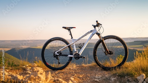 Wallpaper Mural Mountain Bike on a Hilltop at Sunset Torontodigital.ca