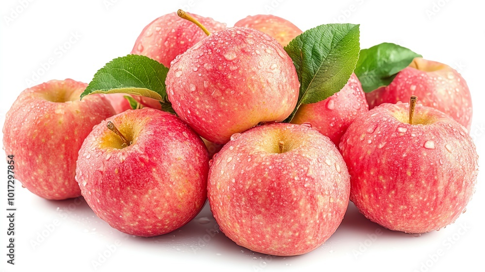 Fresh sorb apples, isolated on white background, no shadows Fresh sorb apples, isolated on white background, no shadows