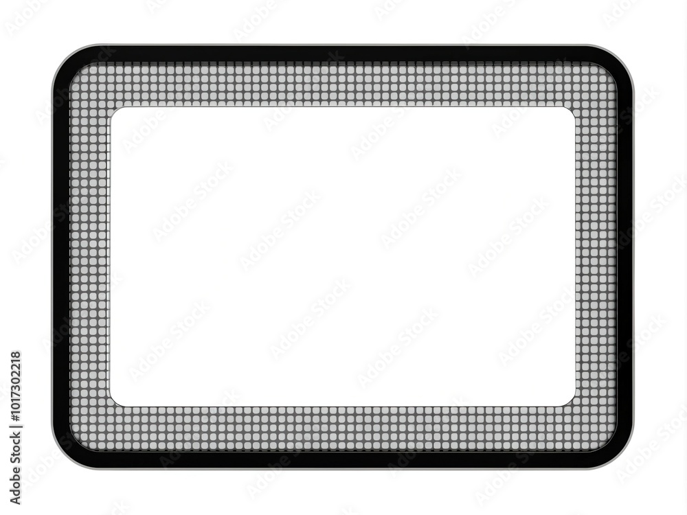 Simple illustration of a blank text box with a bold black border and a ...