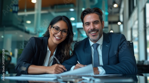 Professional Team in Modern Office Setting