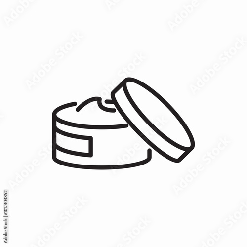 makeup powder icon sign vector