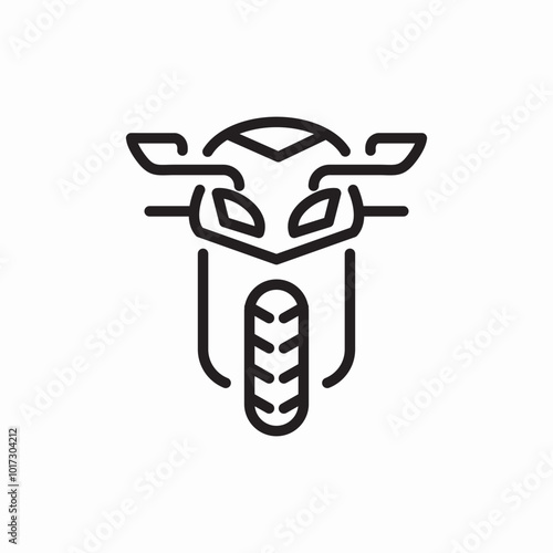 motorcycle transport icon sign vector
