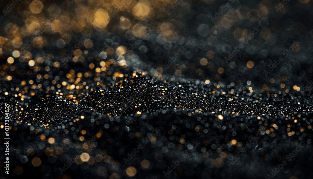 Black and Gold Glitter Background Black and Gold Glitter Background