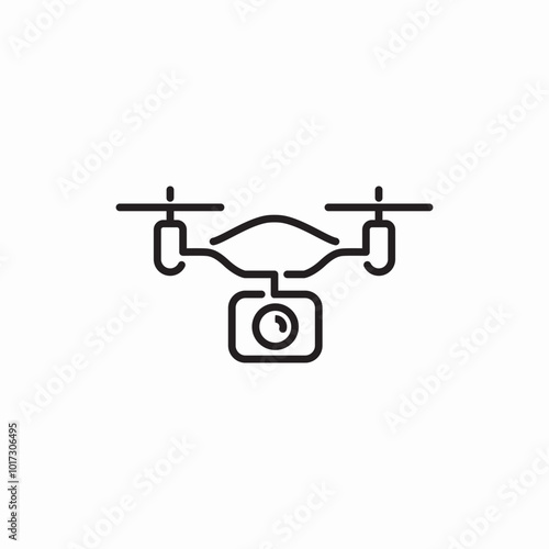 dron camera icon sign vector