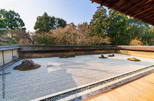 京都　世界遺産　龍安寺　石庭 photo