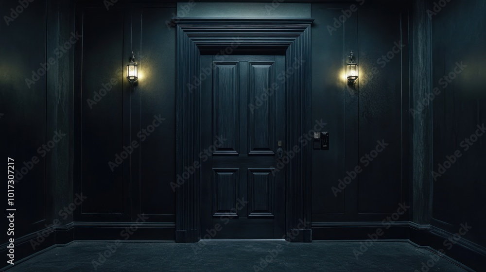 Dark Doorway in a Mysterious House Dark Doorway in a Mysterious House