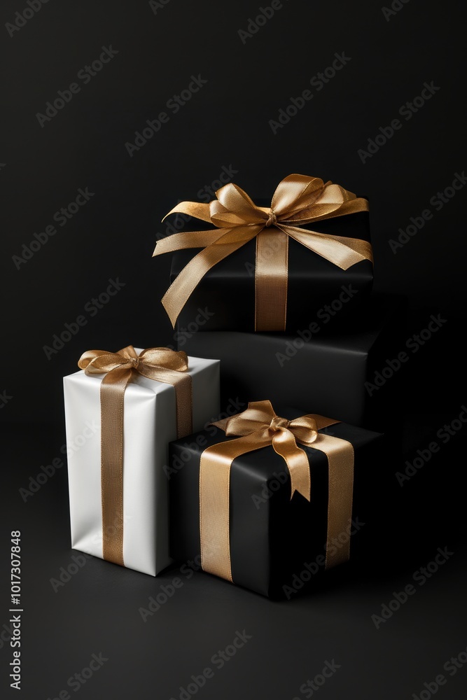 Gift box for holiday closeup view Gift box for holiday closeup view