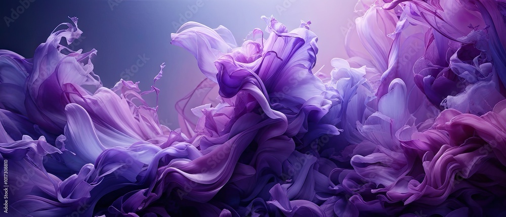 Abstract Purple Swirling Fabric Abstract Purple Swirling Fabric