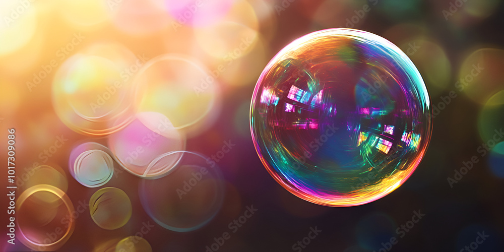 Mysterious Glowing Orb with Cosmic Background Mysterious Glowing Orb with Cosmic Background