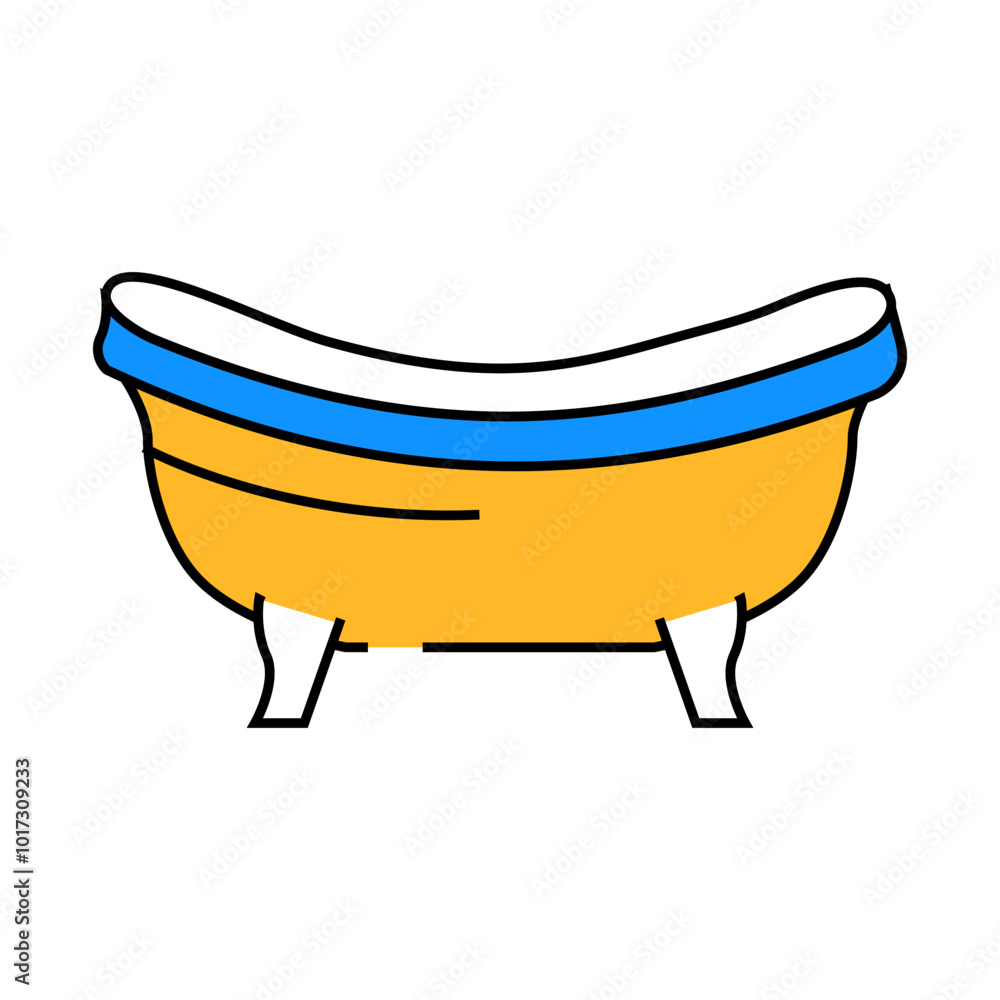 bath bathroom interior line icon vector. bath bathroom interior sign. isolated symbol illustration bath bathroom interior line icon vector. bath bathroom interior sign. isolated symbol illustration