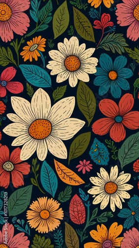 seamless floral background