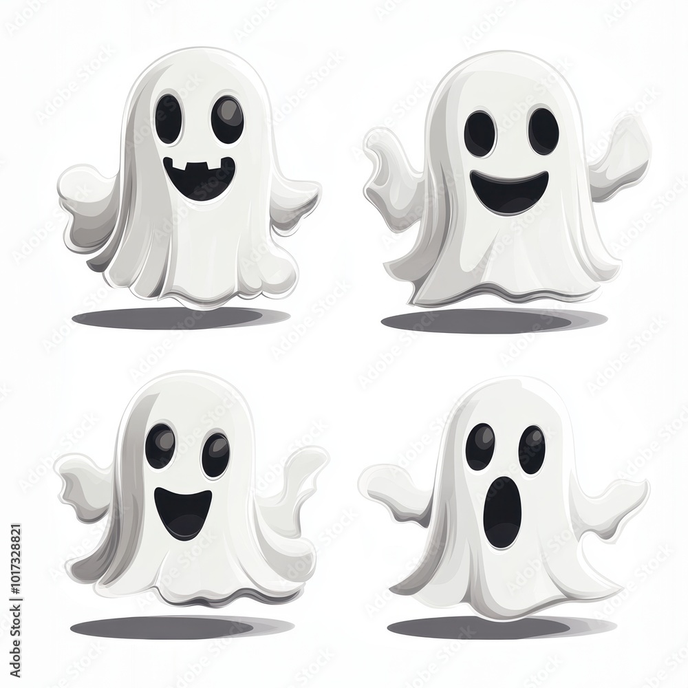 Cute ghost. Halloween decoration element. Cute ghost. Halloween decoration element.