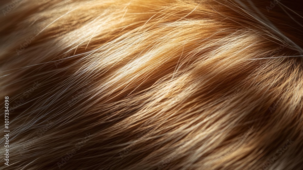 Closeup shot of a cats fur, focusing on individual hair strands with reflections of sunlight, capturing the softness and fine detail Closeup shot of a cats fur, focusing on individual hair strands with reflections of sunlight, capturing the softness and fine detail