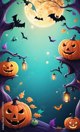 colorful halloween background