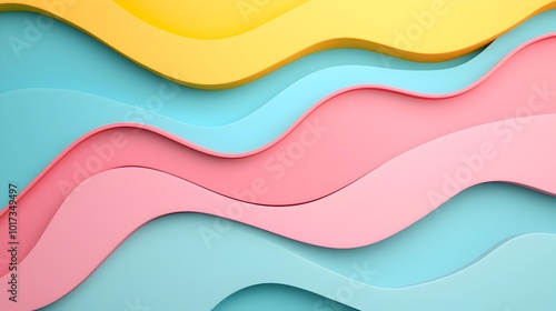 Mesmerizing Abstract Liquid Shapes in Vibrant Colorful 3D Backdrop  Smooth flowing and dynamic 3D digital art with a contemporary modern and style