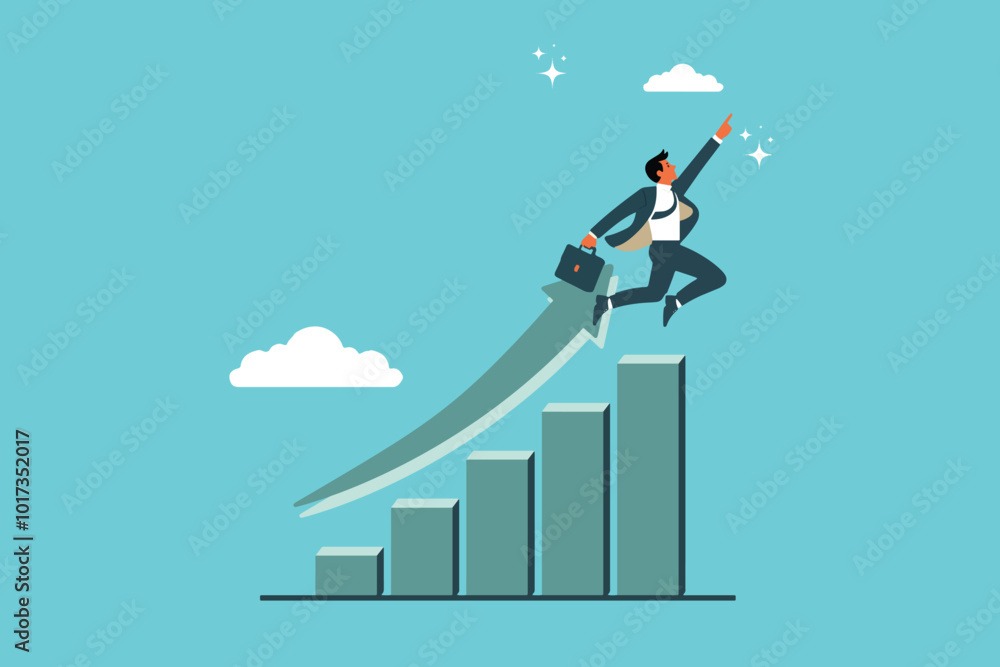 Smart and knowledgeable entrepreneurs are on a rising graph Smart and knowledgeable entrepreneurs are on a rising graph