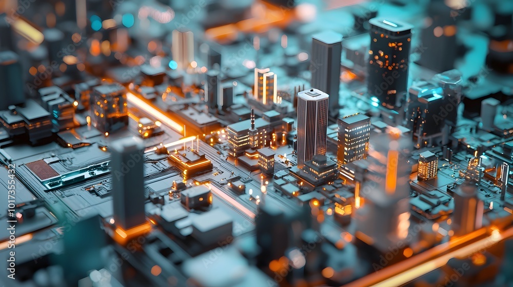 Visionary AI powered urban planning concept featuring a futuristic holographic cityscape and digital blueprint Showcasing innovative architecture smart infrastructure Visionary AI powered urban planning concept featuring a futuristic holographic cityscape and digital blueprint Showcasing innovative architecture smart infrastructure