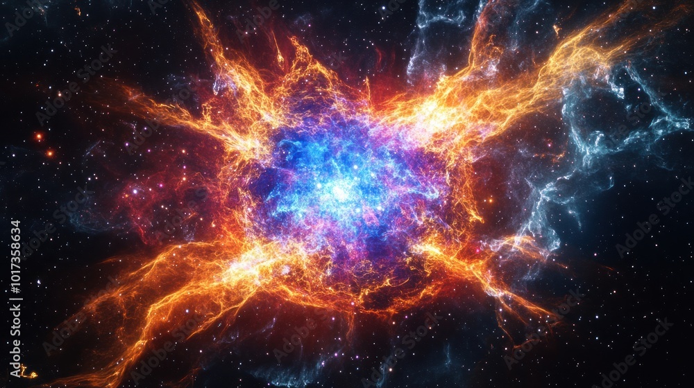 Cosmic Explosion: A Celestial Inferno Cosmic Explosion: A Celestial Inferno