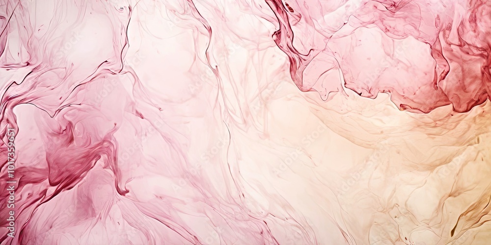 Fototapeta premium A pink and yellow background with a swirl pattern