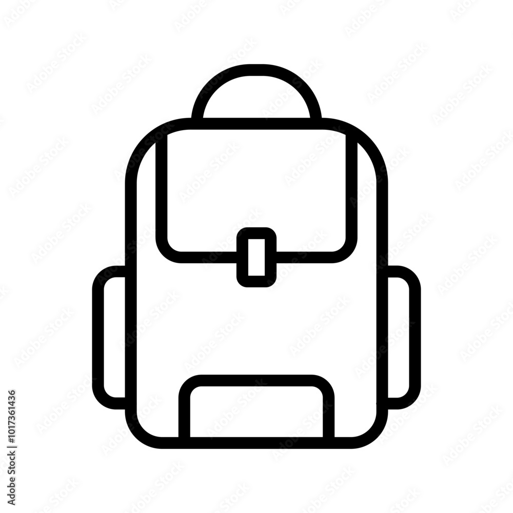 Backpack icon set for mobile concept and web design color editable Backpack icon set for mobile concept and web design color editable