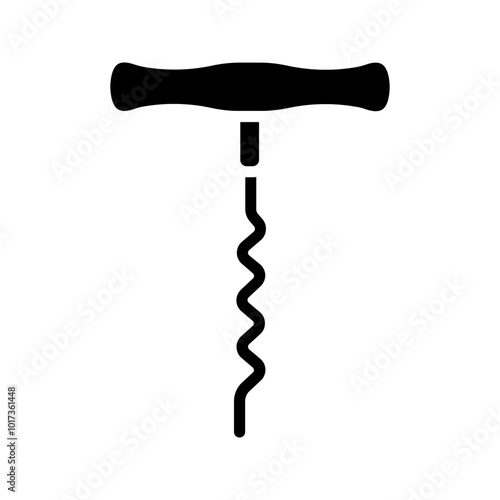Corkscrew icon. sign for mobile concept and web design color editable